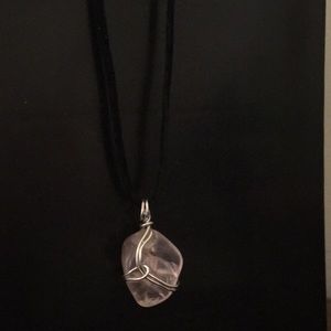 Rose quartz pendant